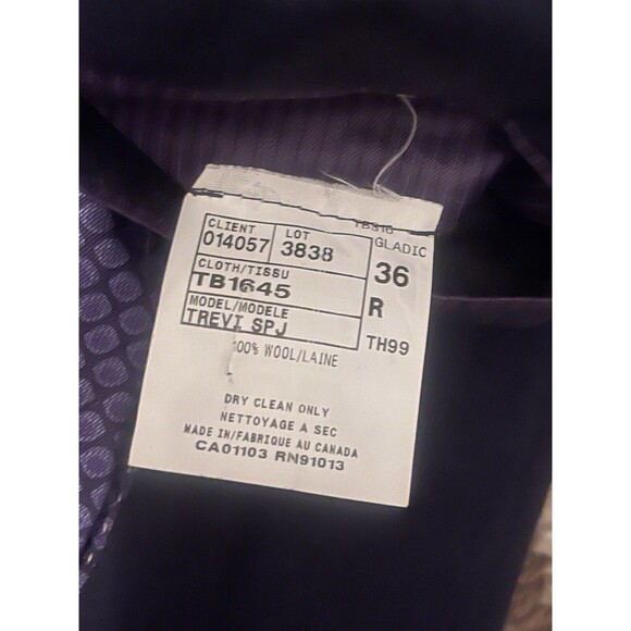 TED BAKER London Endurance Trevi Blazer Sports  Jacket Wool Men’s Sz 36R - Picture 6 of 9